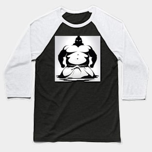 Sumo wrestler silhouette Baseball T-Shirt